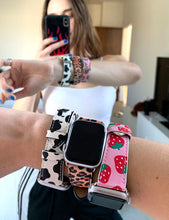 Load image into Gallery viewer, Black Cherries Apple Watch Band