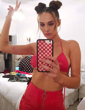 Load image into Gallery viewer, Red Checkers iPhone 6+/7+/8+ Plus Case